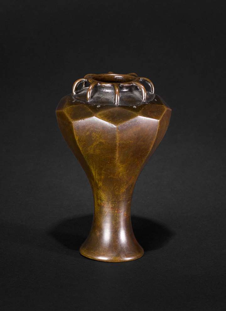 Bronze Flower Vase, Edo Period